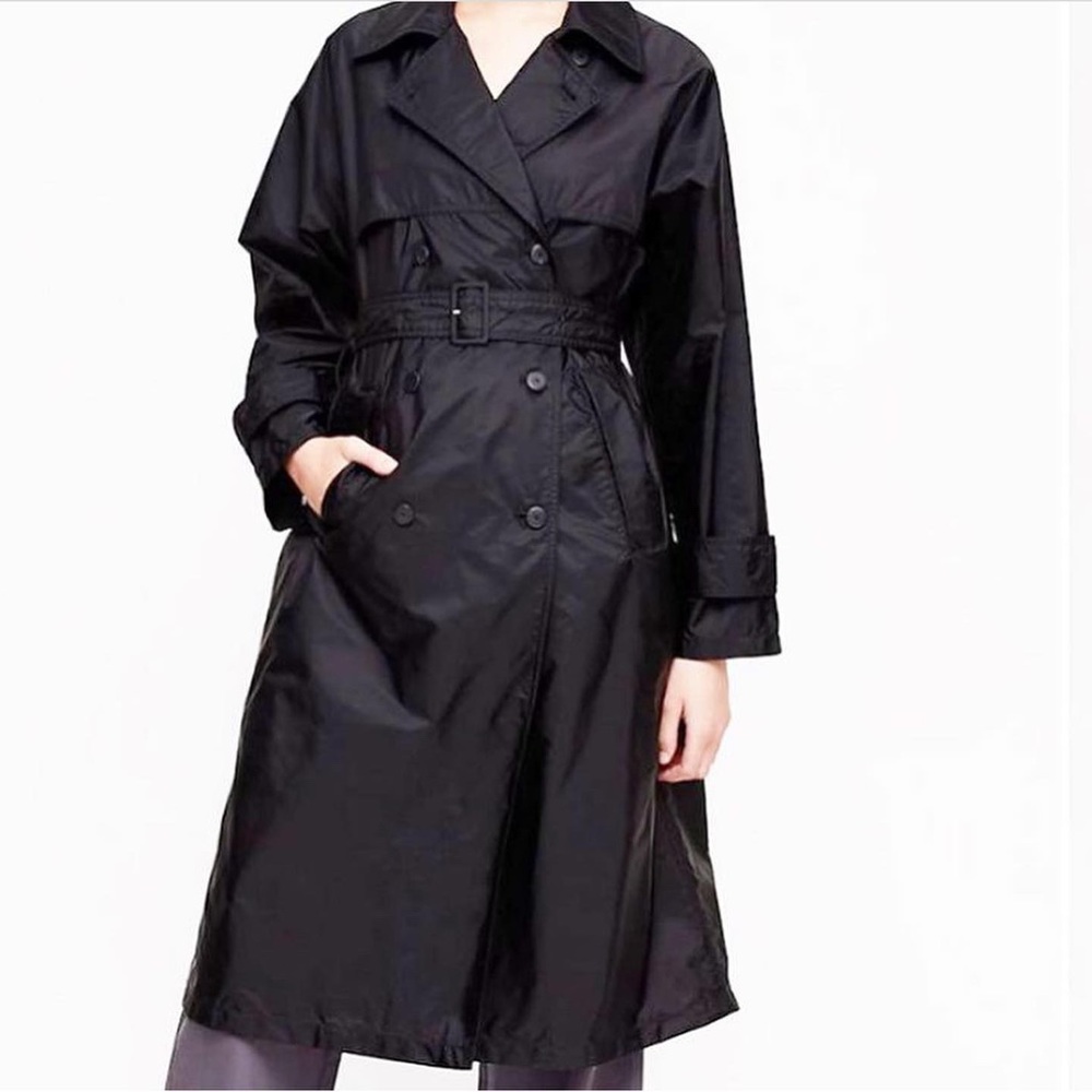 The Group Babaton “Lou” Trench in Black Sz xs
